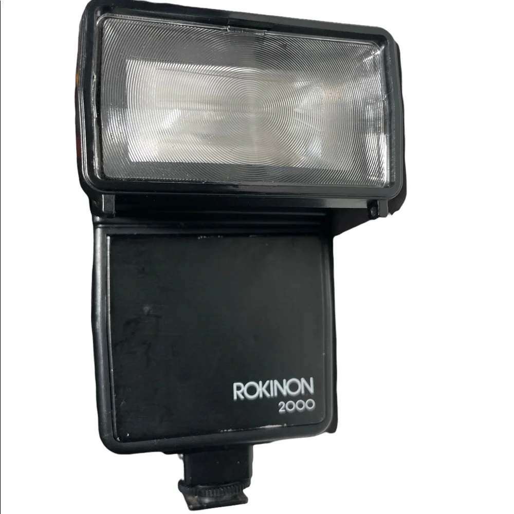 🔥 Vintage ROKINON 2000 Flash Mount Untested / For Parts / As Is 🔥